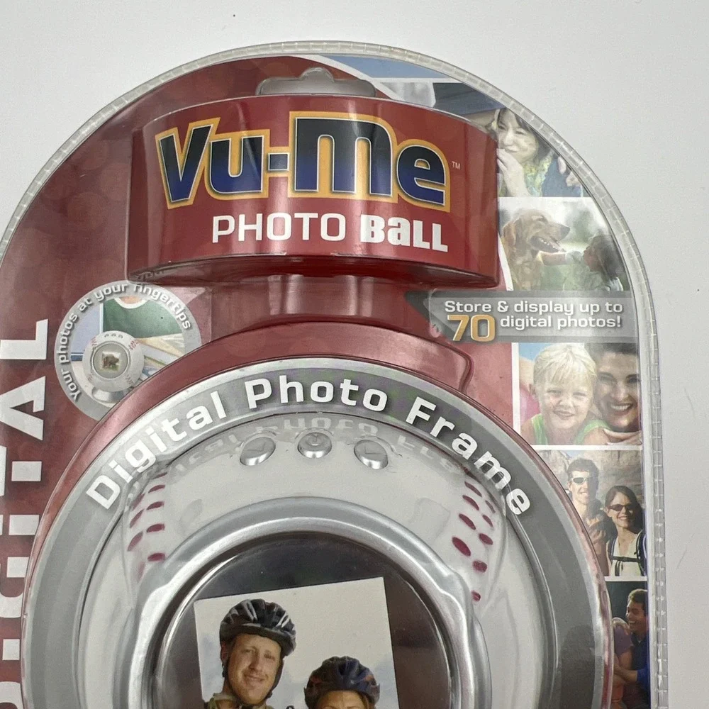 VU-ME‎ Photo Ball Digital Photo Frame Baseball Store Up to 70 Photos Brand NEW